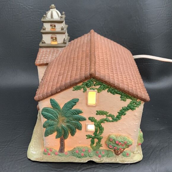 Mervyns California Mission San Buenaventura 1998 Vintage Lighted Christmas - Picture 3 of 13